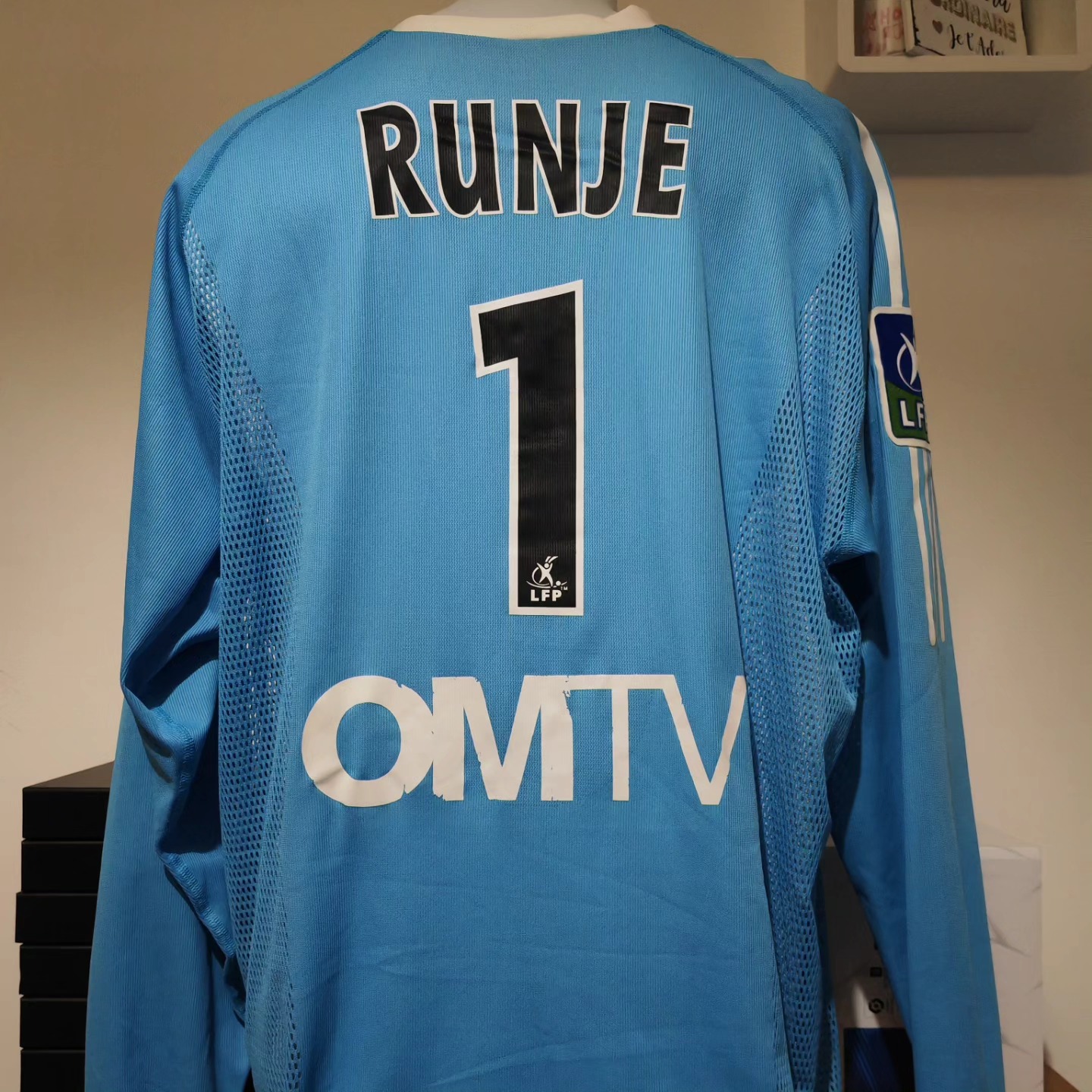 Olympique Marseille 2002-2003 Away Match Worn Adidas - YourFootballShirt - Photo 1