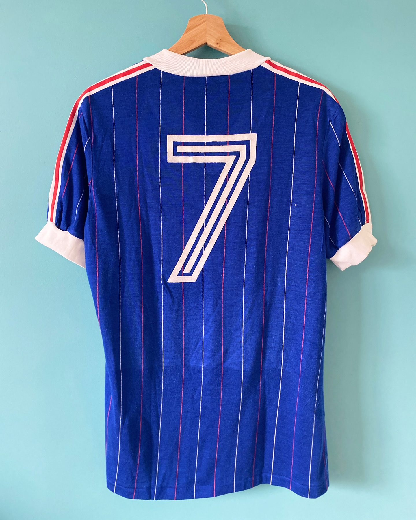 France 1982-1983 Home Issued Adidas - YourFootballShirt - Photo 2