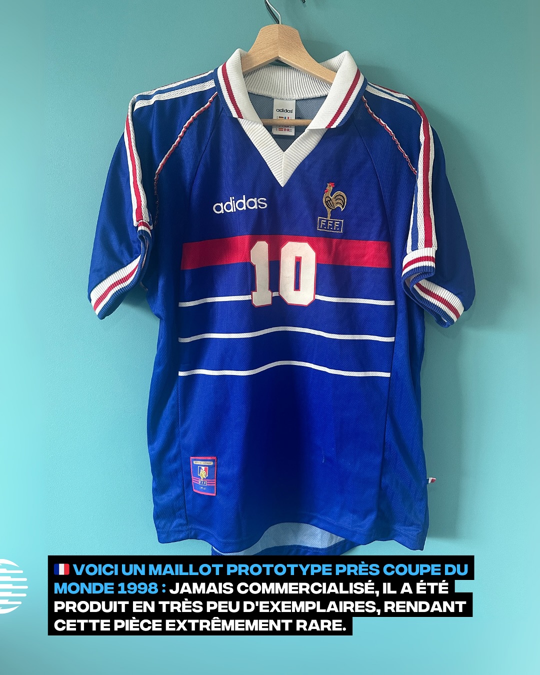 France 1997-1998 Special edition Pro Version Adidas - YourFootballShirt - Photo 1