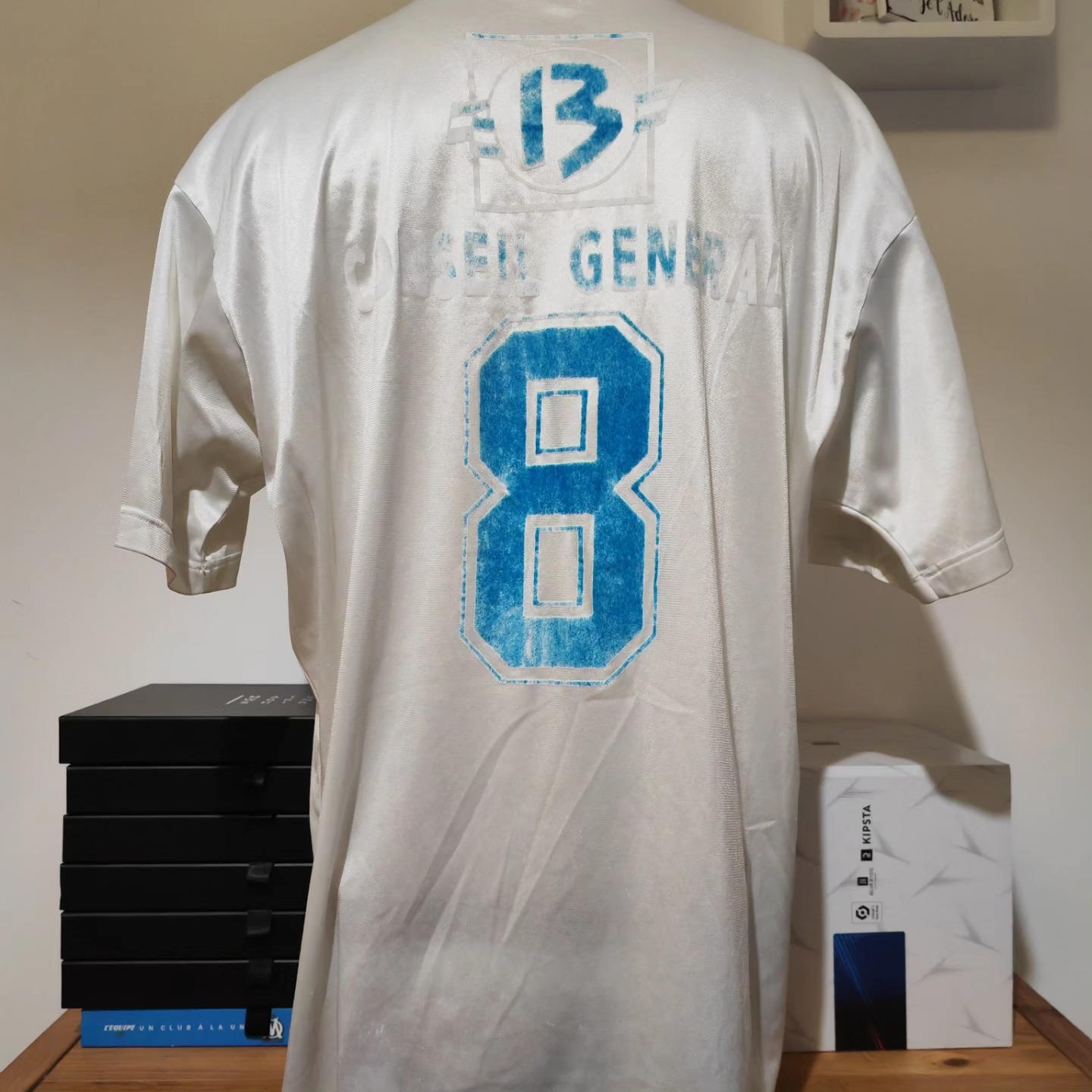 Olympique Marseille 1994-1995 Home Match Worn Reebok - YourFootballShirt - Photo 1