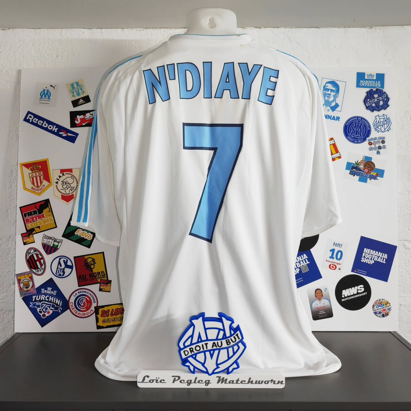 Olympique Marseille 2003-2004 Home Issued Adidas - YourFootballShirt - Photo 1