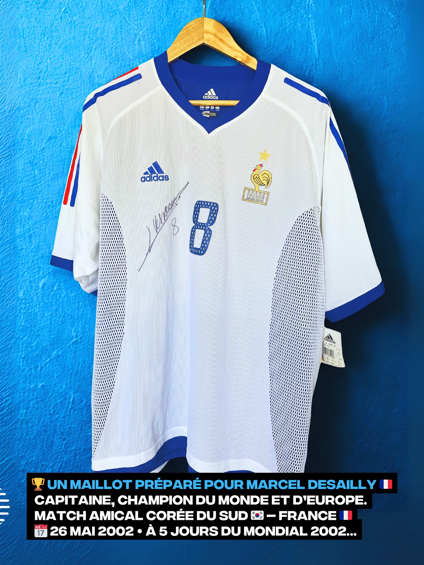 France 2002-2003 Away Issued Adidas - YourFootballShirt - Photo 1