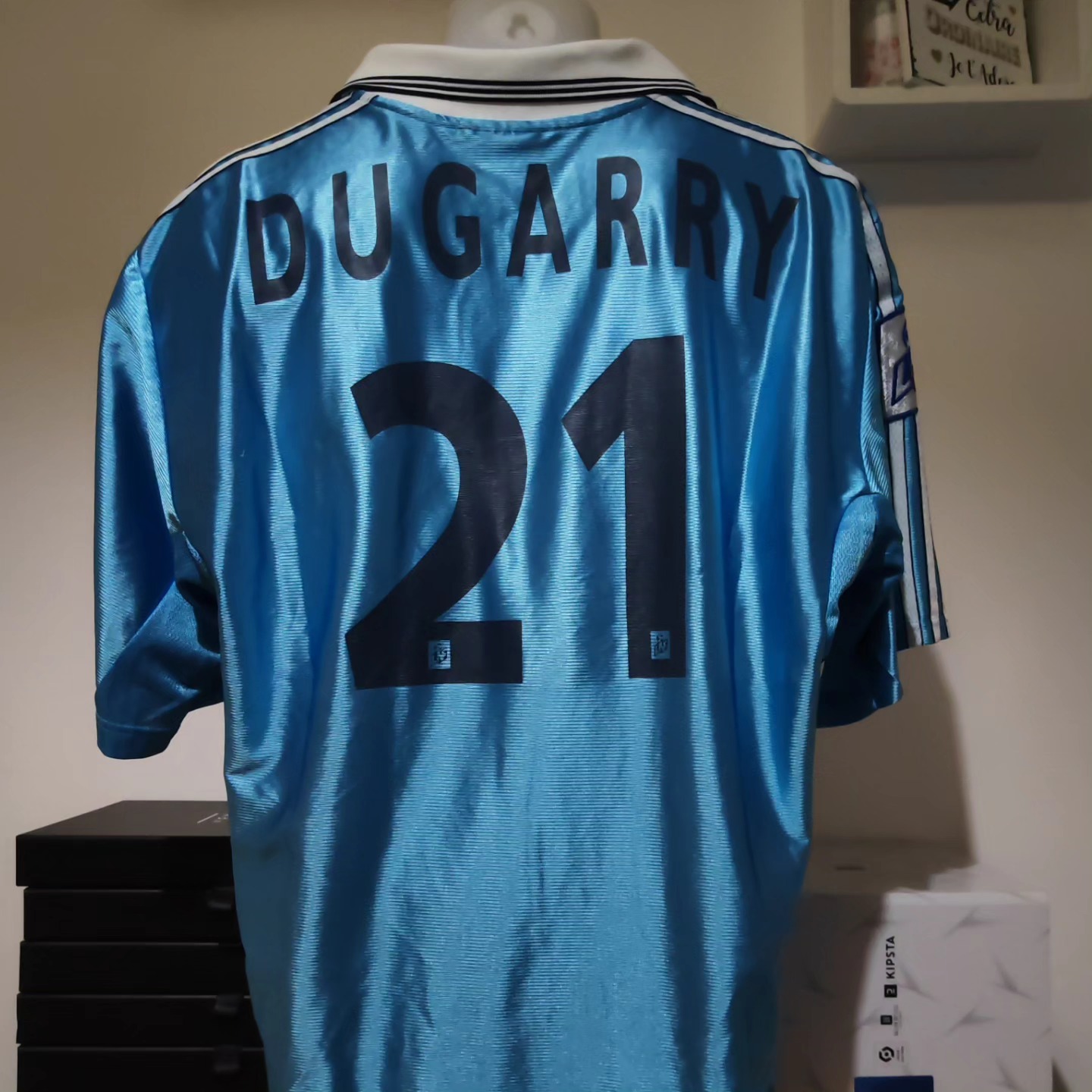 Olympique Marseille 1998-1999 Away Match Worn Adidas - YourFootballShirt - Photo 1