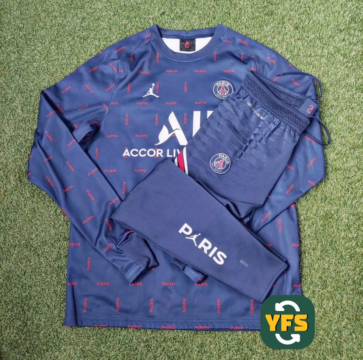 PSG 2021-2022 Match Worn Jordan - YourFootballShirt - Photo 1