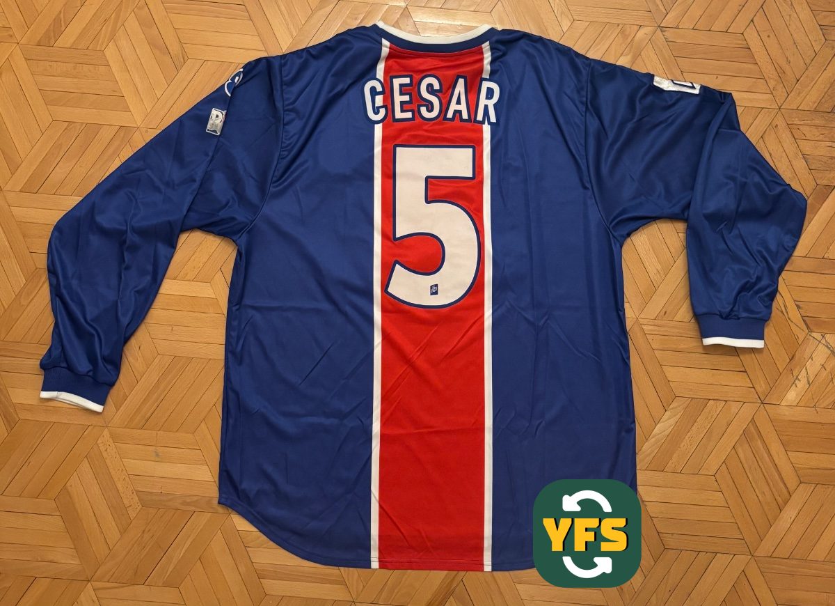 PSG 1999-2000 Home Match Worn Nike - YourFootballShirt - Photo 1