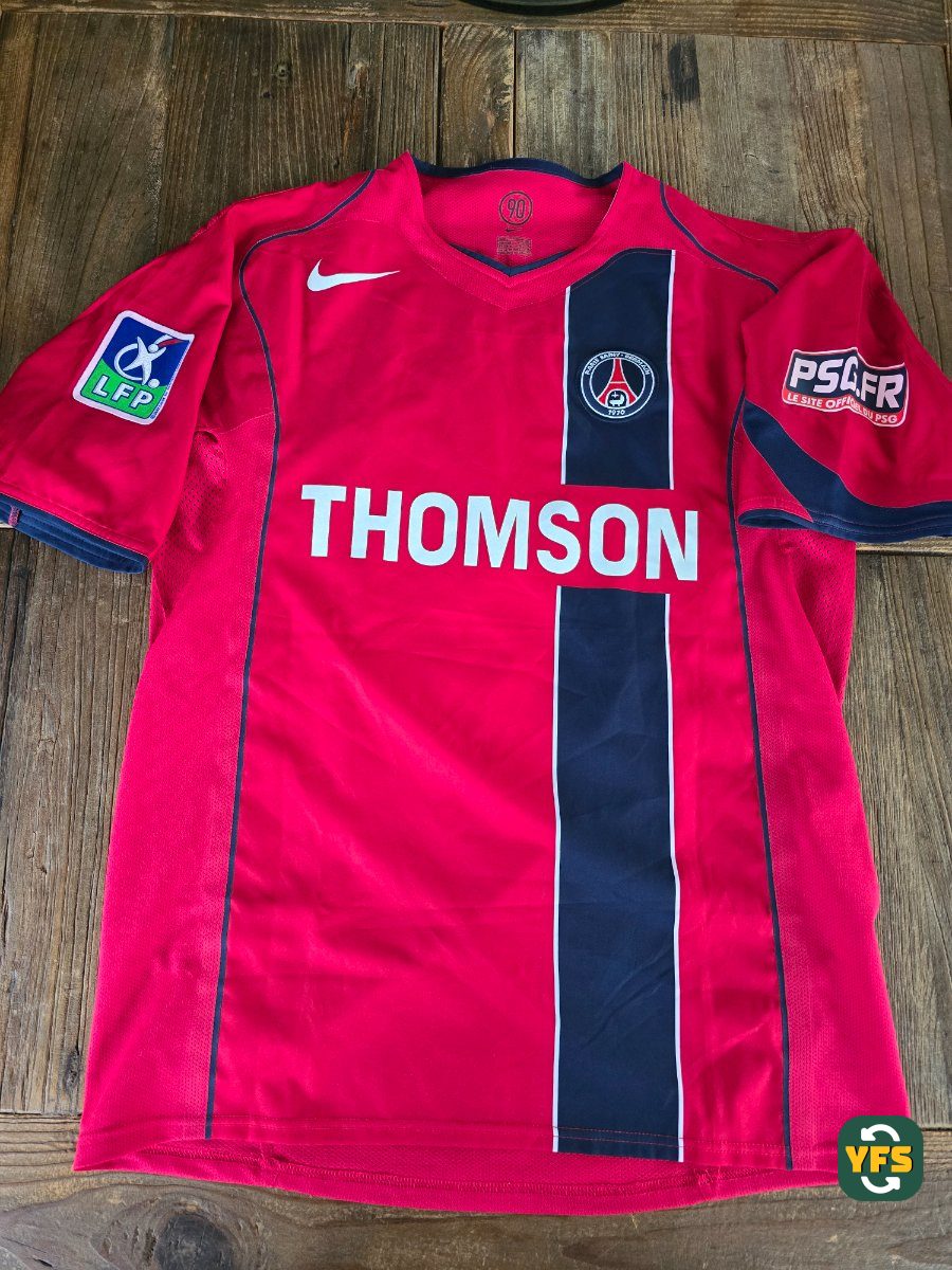 PSG 2005-2006 Third Match Worn Nike - YourFootballShirt - Photo 2