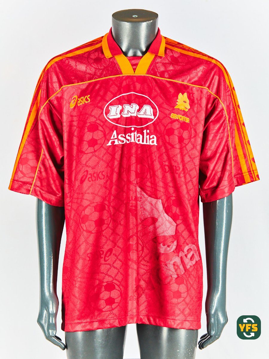 Maillot AS Roma 1995-1996 Home kit Francesco Totti | YFS