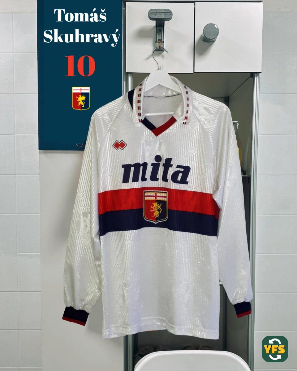 Genoa CFC 1991-1992 Away Pro Version Errea - YourFootballShirt - Photo 1