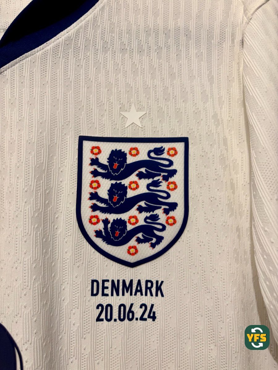 England 2023-2024 Home Match Worn Nike - YourFootballShirt - Photo 4