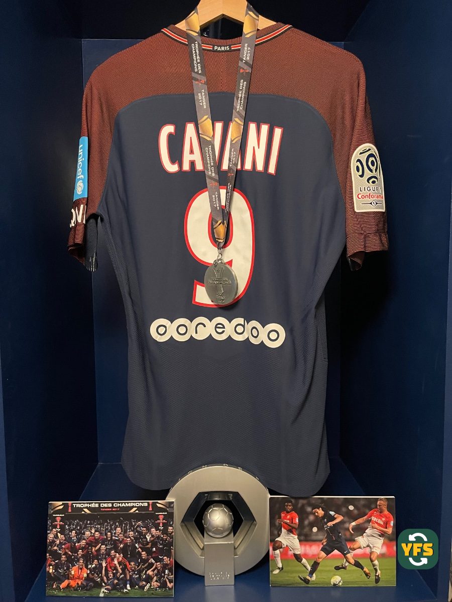 PSG 2017-2018 Home Match Worn Nike - YourFootballShirt - Photo 1