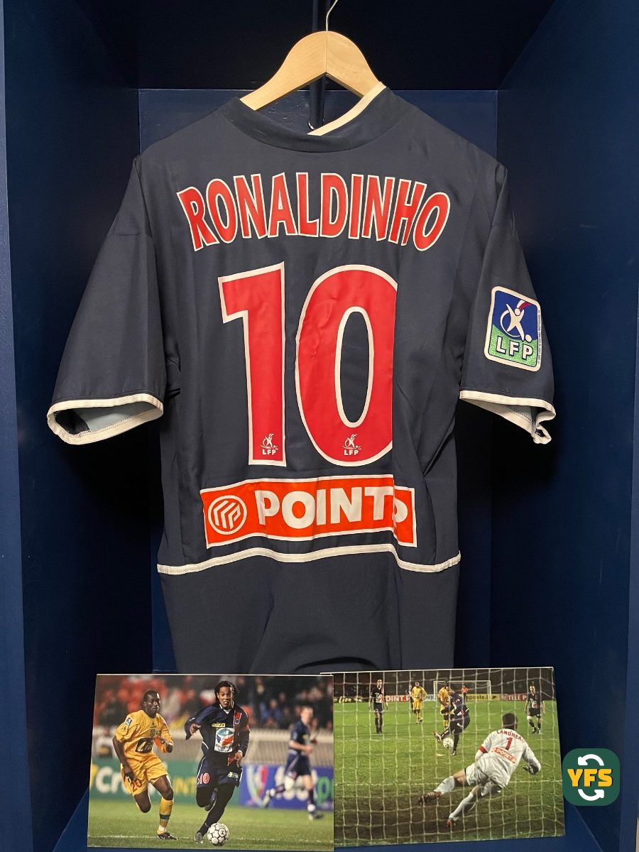 PSG 2002-2003 Home Match Worn Nike - YourFootballShirt - Photo 1