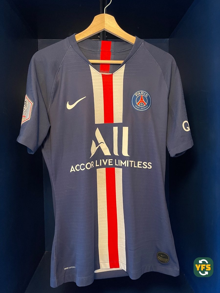 PSG 2019-2020 Home Match Worn Nike - YourFootballShirt - Photo 1
