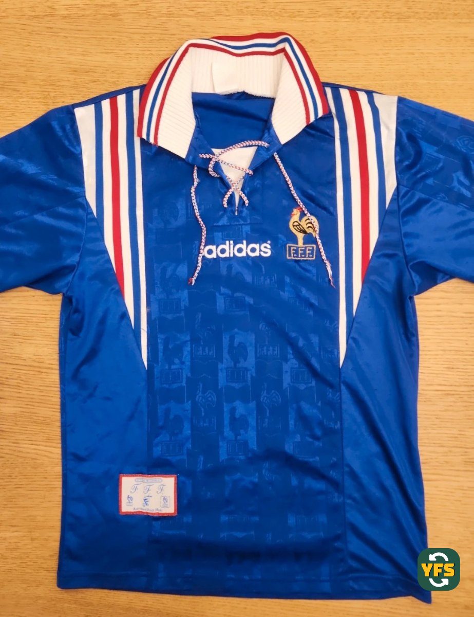 France 1996-1997 Home Store Version Adidas - YourFootballShirt - Photo 1