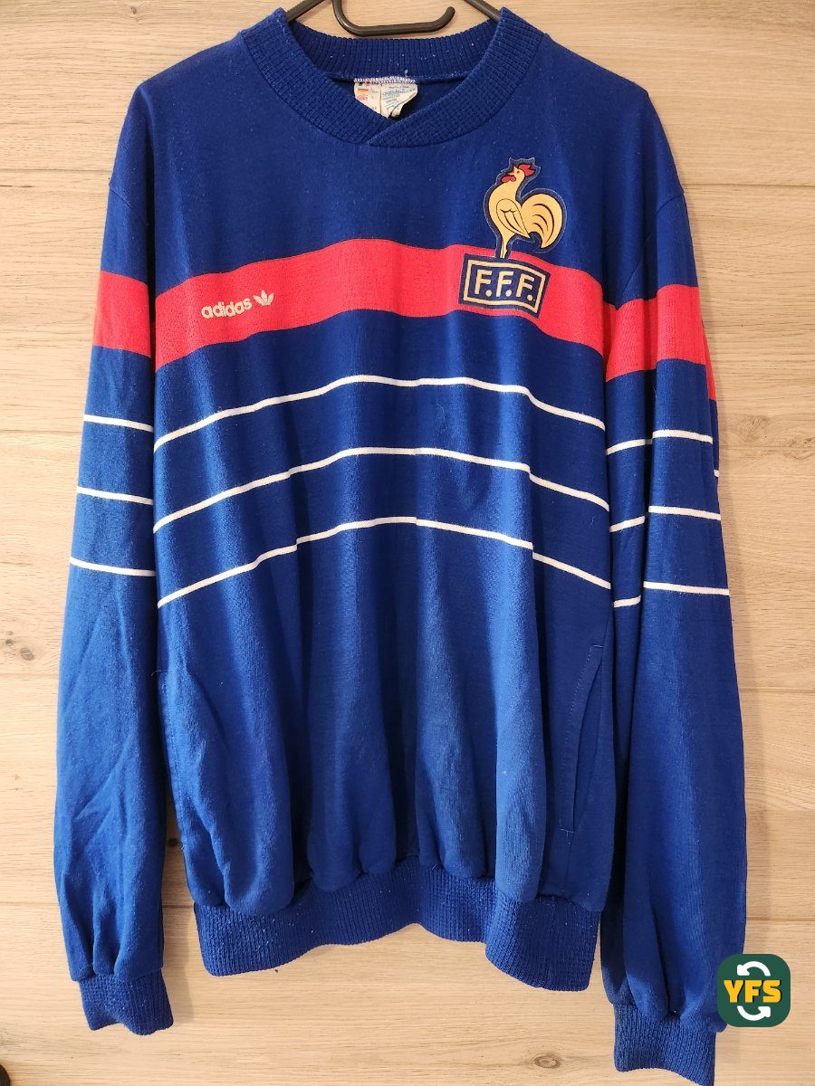 France 1984-1985 Training Store Version Adidas original - YourFootballShirt - Photo 1