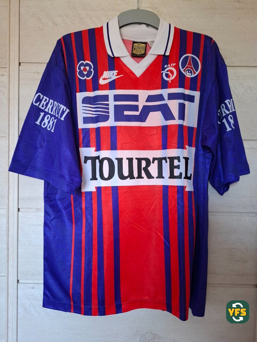PSG 1993-1994 Home Match Worn Nike - YourFootballShirt - Photo 1