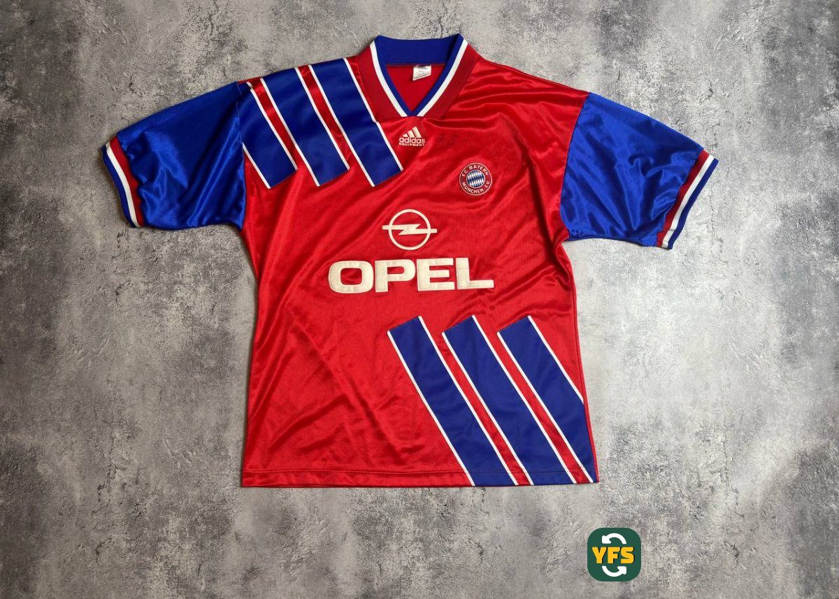 Bayern Munich 1992-1993 Home Store Version Adidas - YourFootballShirt - Photo 1