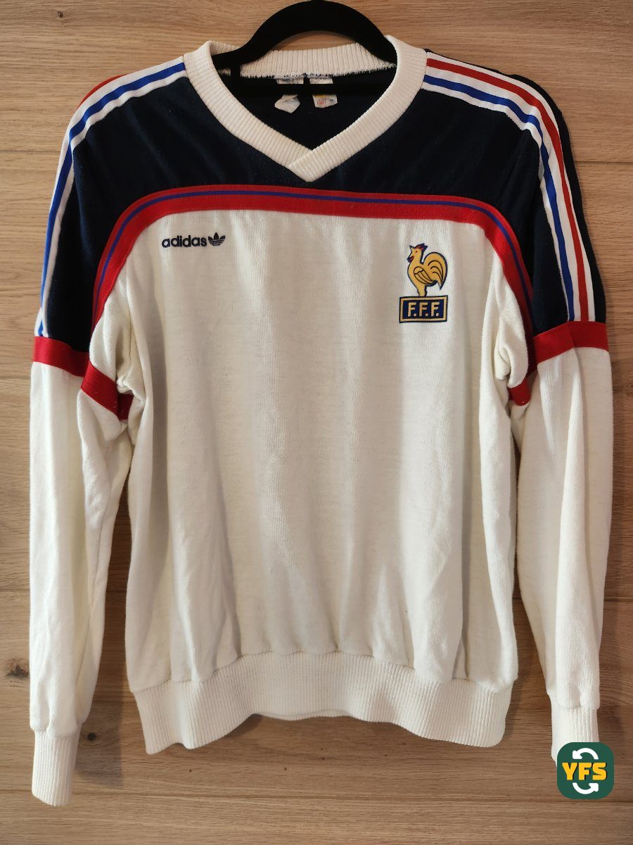 France 1988-1989 Training Store Version Adidas original - YourFootballShirt - Photo 1