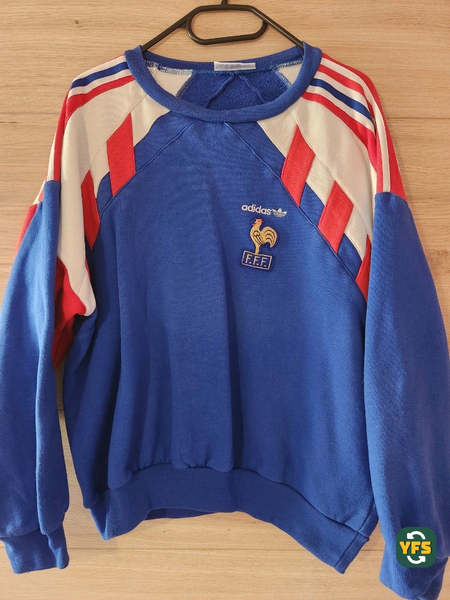 France 1990-1991 Training Store Version Adidas original - YourFootballShirt - Photo 1