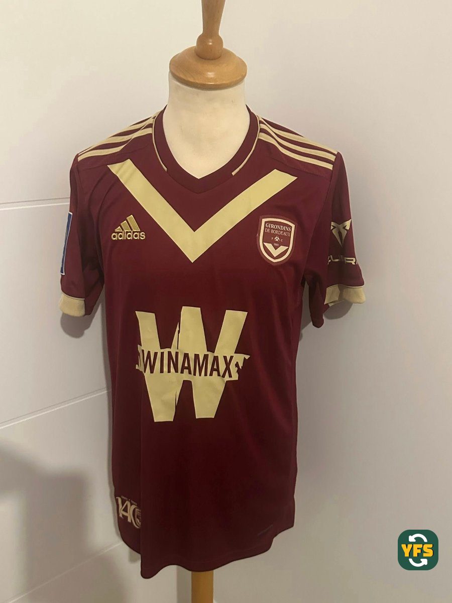 Girondins de Bordeaux 2021-2022 Third Match Worn Adidas - YourFootballShirt - Photo 1