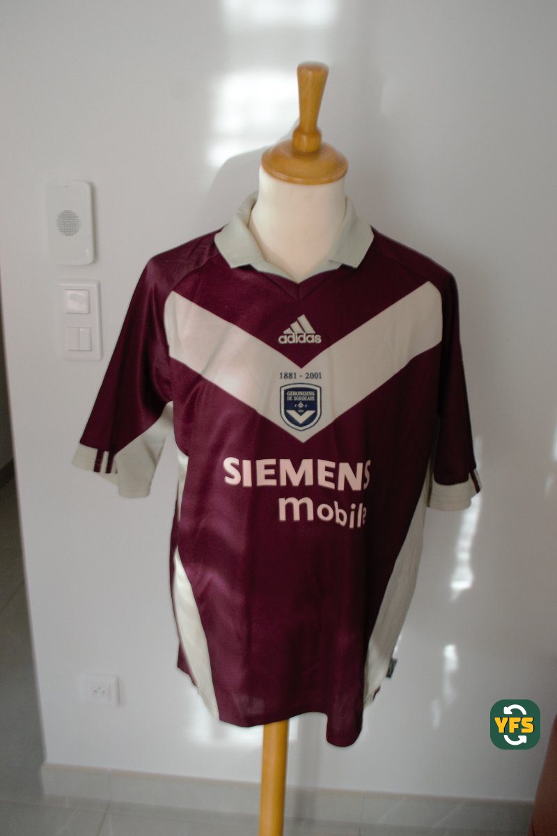 Girondins de Bordeaux 2001-2002 Third Match Worn Adidas - YourFootballShirt - Photo 1