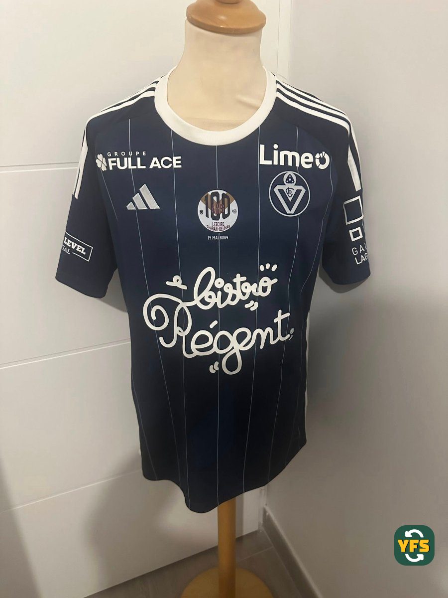 France 2023-2024 Home Match Worn Adidas - YourFootballShirt - Photo 1