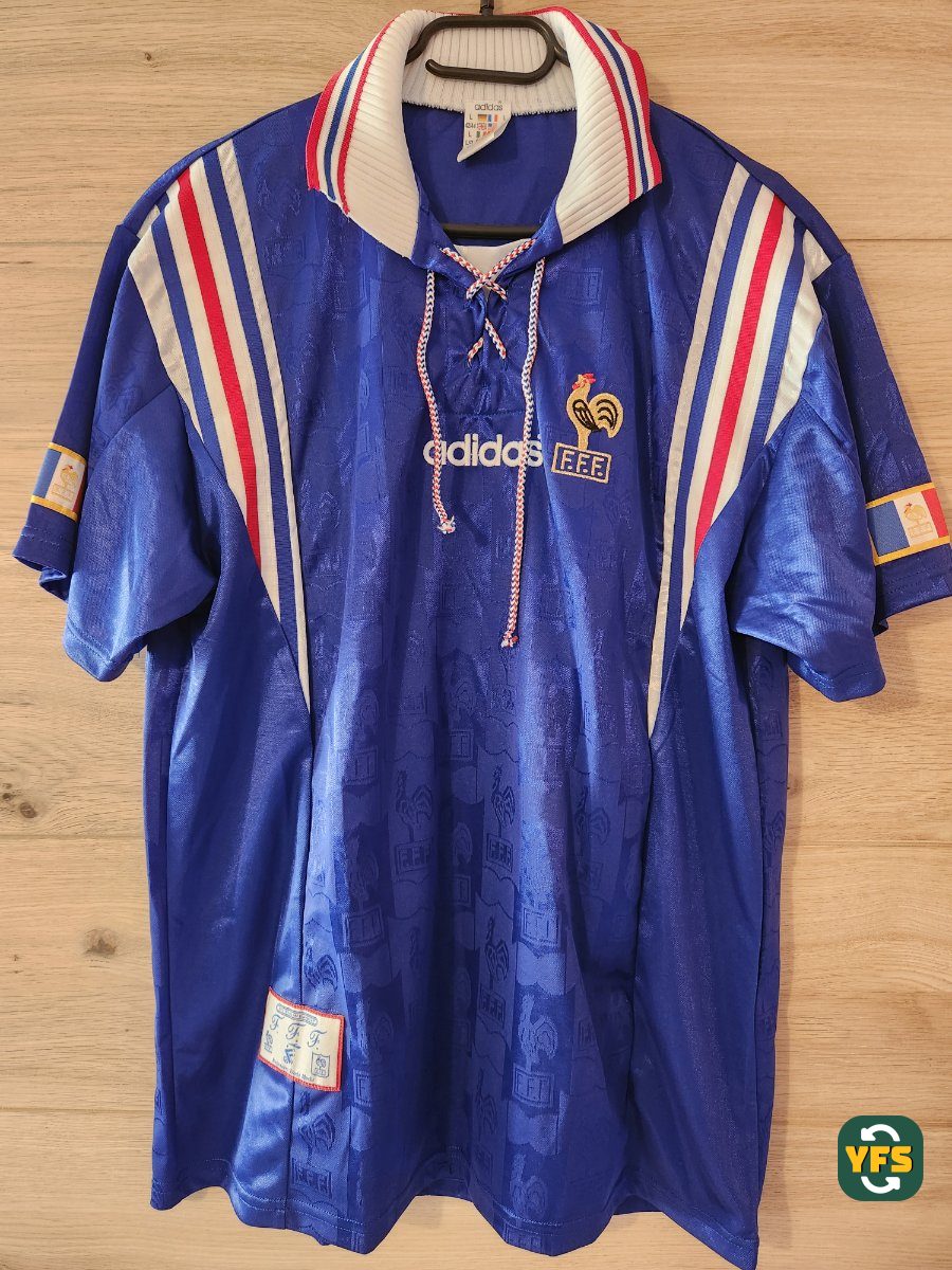 France 1996-1997 Home Store Version Adidas - YourFootballShirt - Photo 1