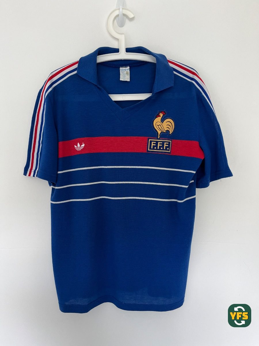 France 1984-1985 Home Store Version Adidas - YourFootballShirt