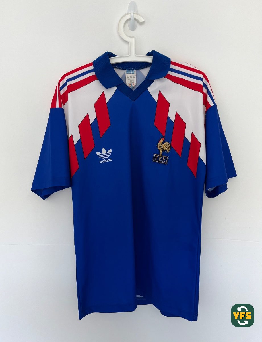 France 1990-1991 Home Store Version Adidas - YourFootballShirt