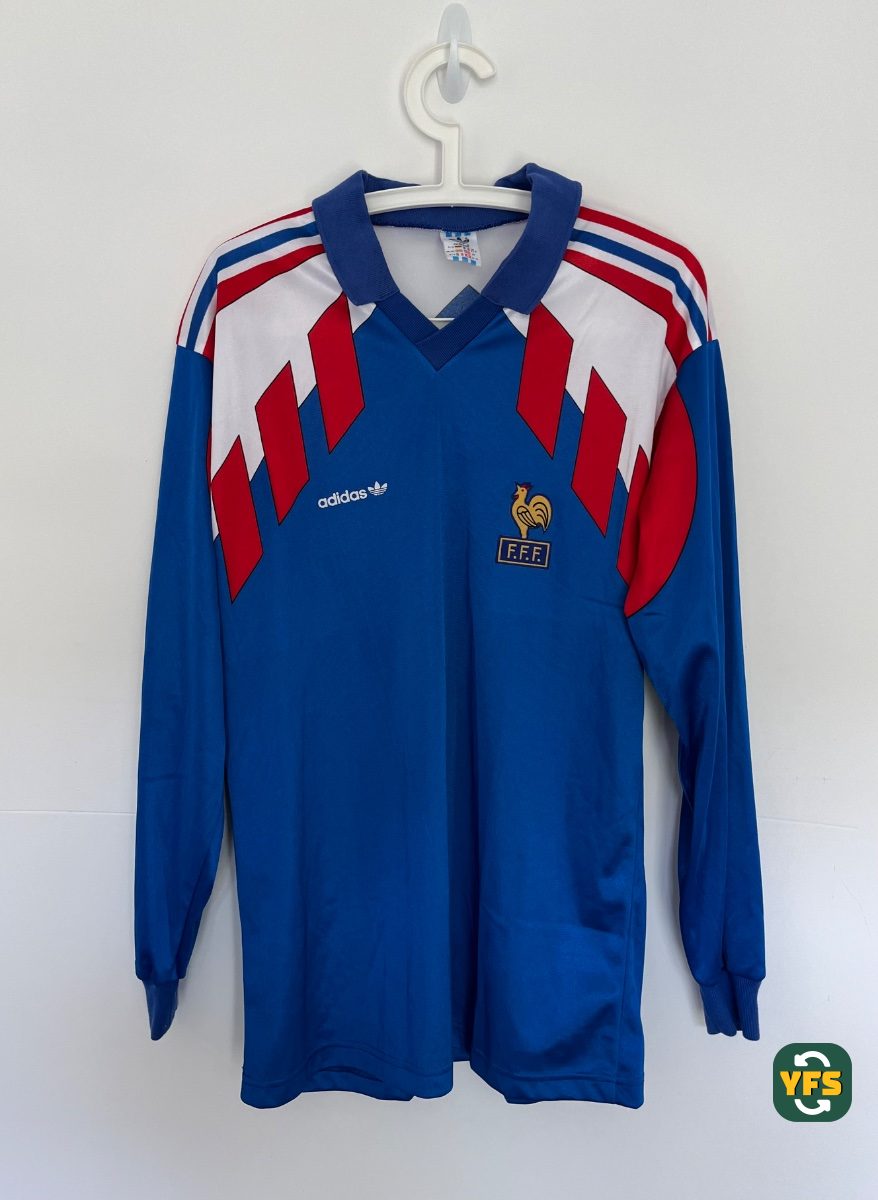 France 1990-1991 Home Store Version Adidas - YourFootballShirt