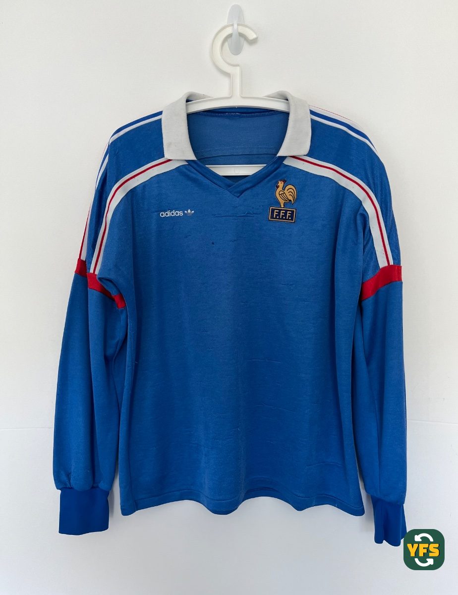 France 1986-1987 Home Pro Version Adidas - YourFootballShirt