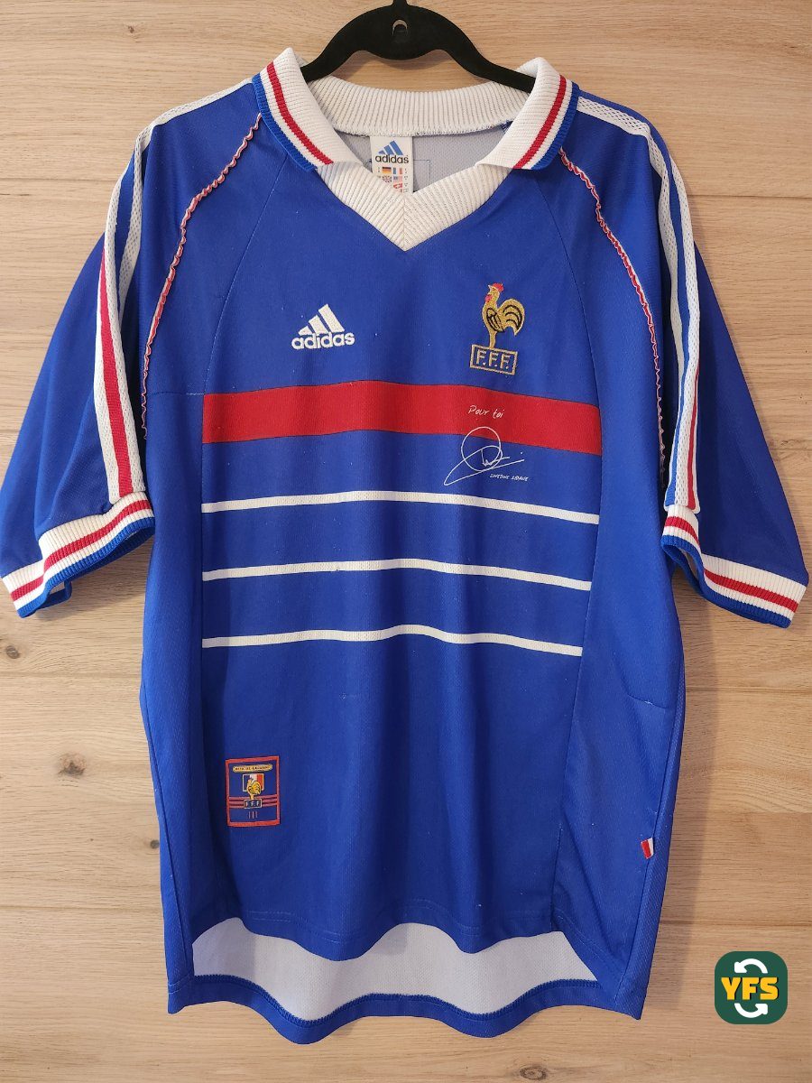 France 1998-1999 Home Store Version Adidas - YourFootballShirt - Photo 1