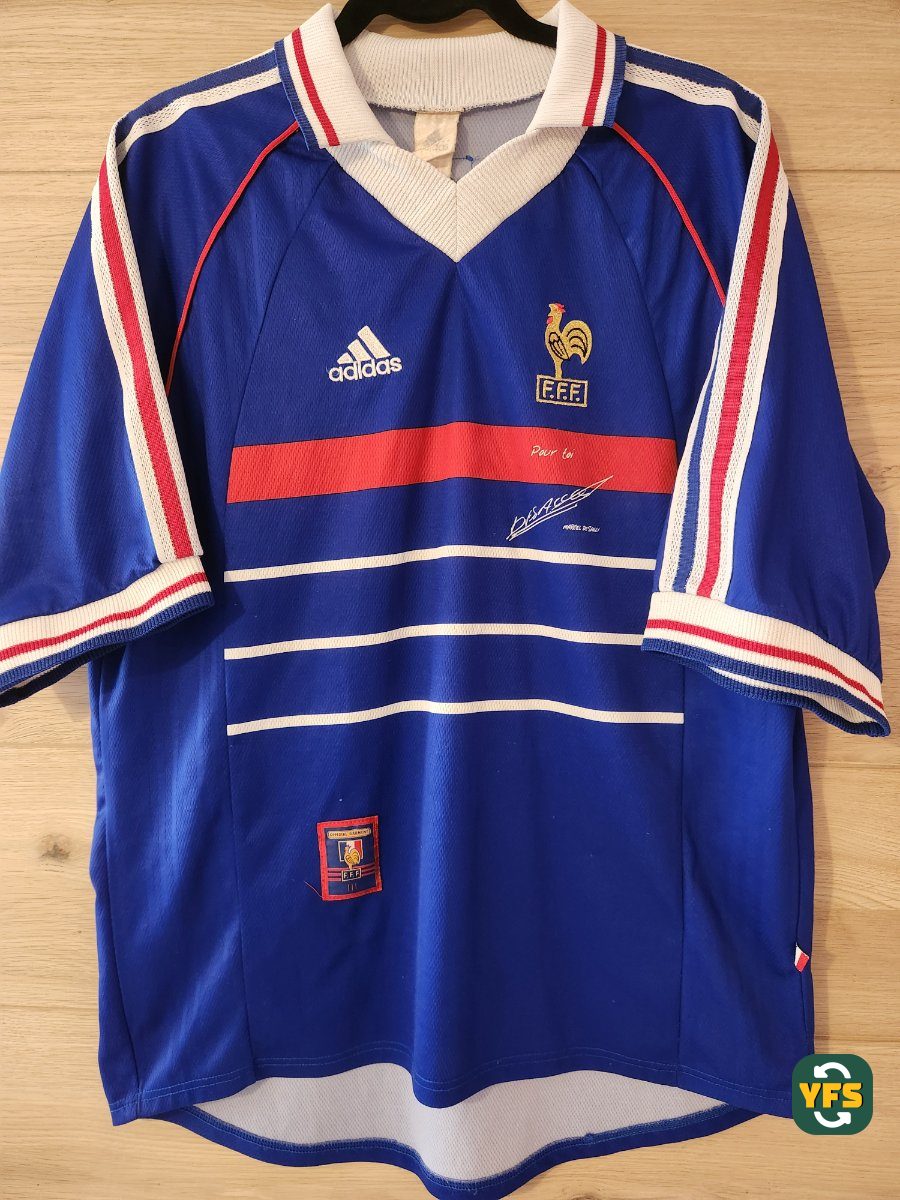 France 1998-1999 Home Store Version Adidas - YourFootballShirt - Photo 1