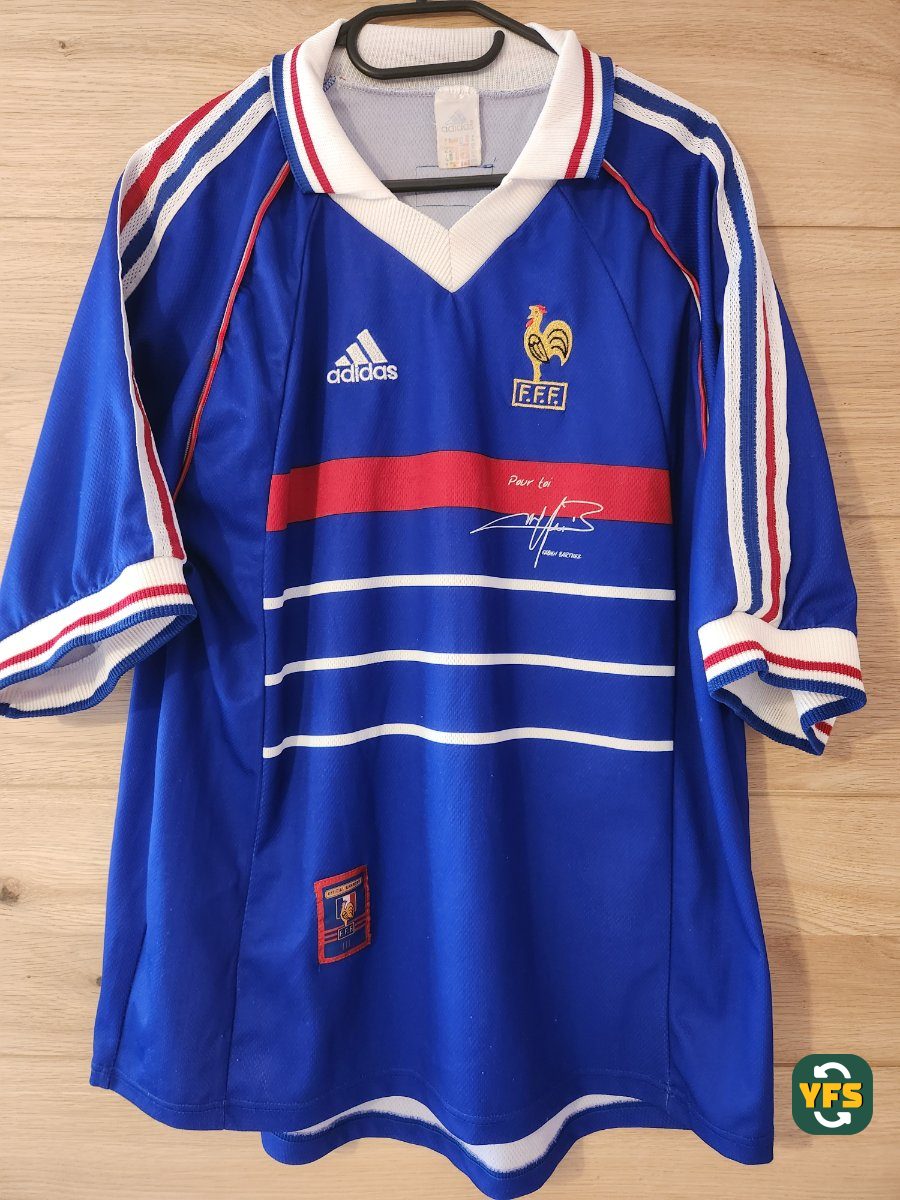 France 1998-1999 Home Store Version Adidas - YourFootballShirt - Photo 1