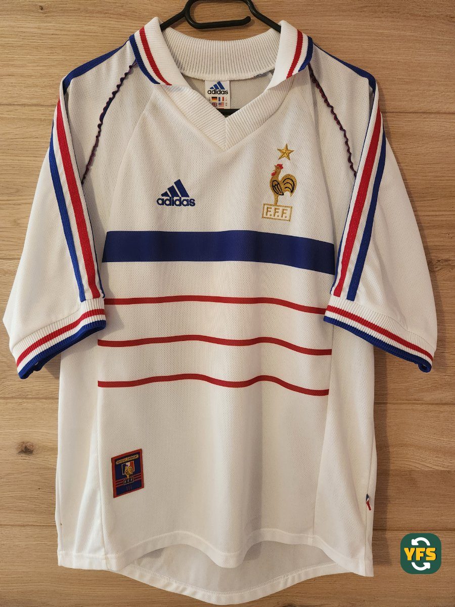 France 1998-1999 Away Store Version Adidas - YourFootballShirt - Photo 1