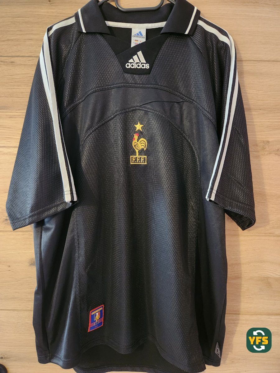 France 1998-1999 Goalkeeper Store Version Adidas - YourFootballShirt - Photo 1