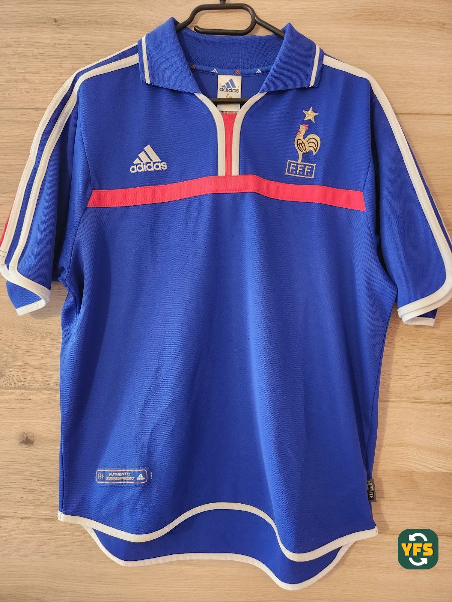 France 2000-2001 Home Store Version Adidas - YourFootballShirt - Photo 1