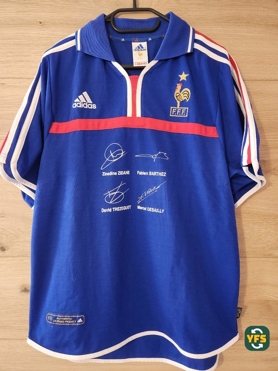 France 2000-2001 Home Store Version Adidas - YourFootballShirt - Photo 1