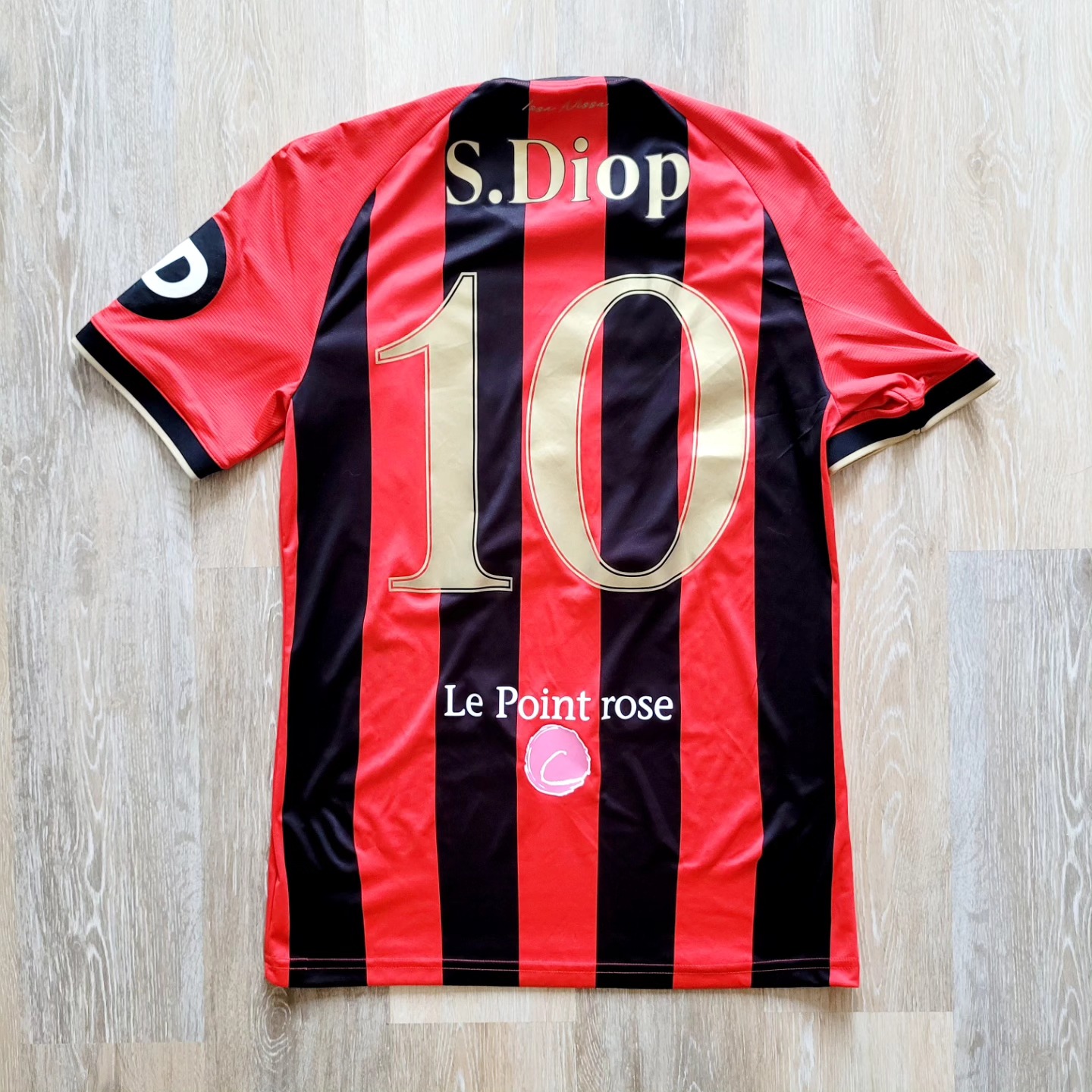 OGC Nice 2024-2025 Home Match Worn Le Coq Sportif - YourFootballShirt - Photo 1
