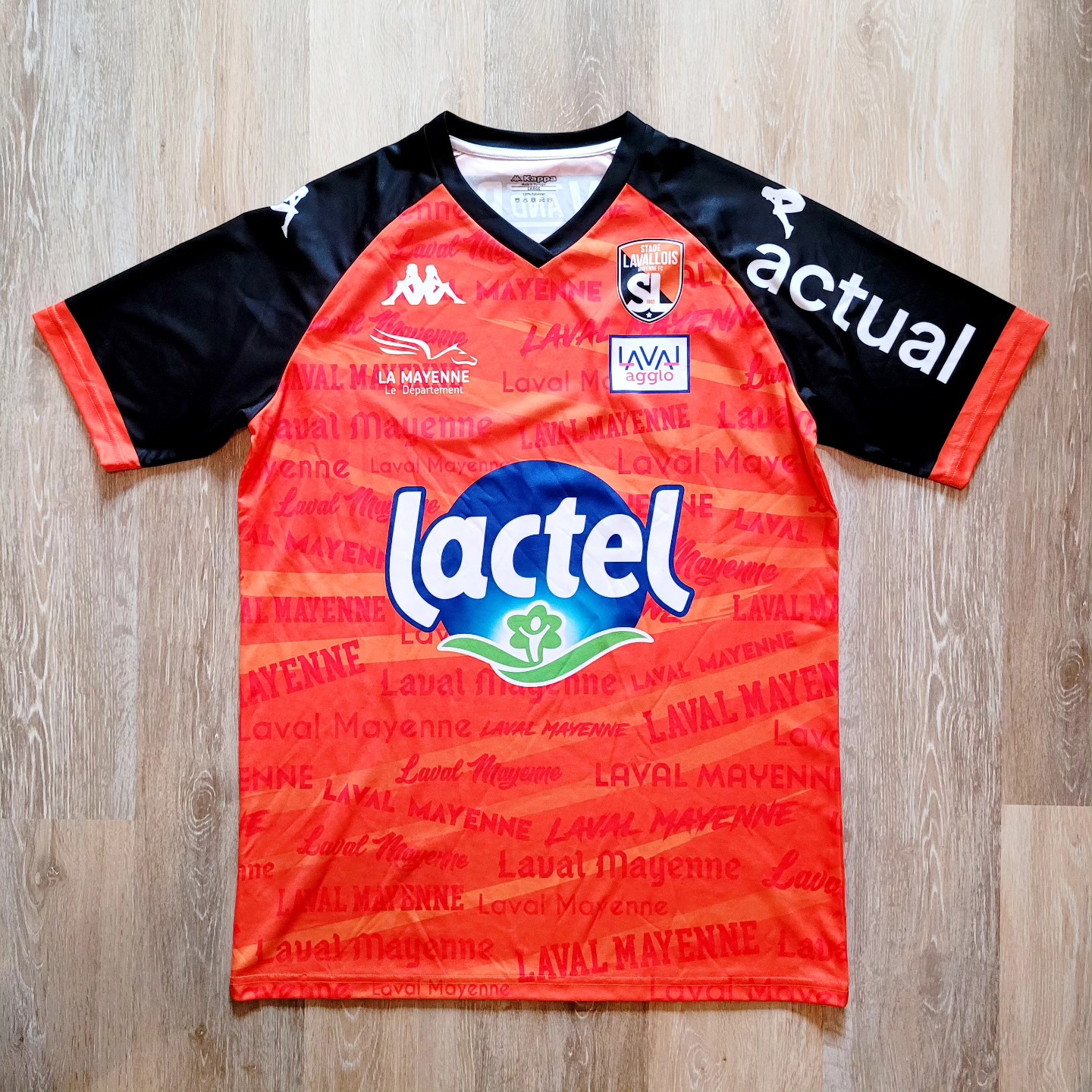 Stade Lavallois 2023-2024 Home Store Version Kappa - YourFootballShirt