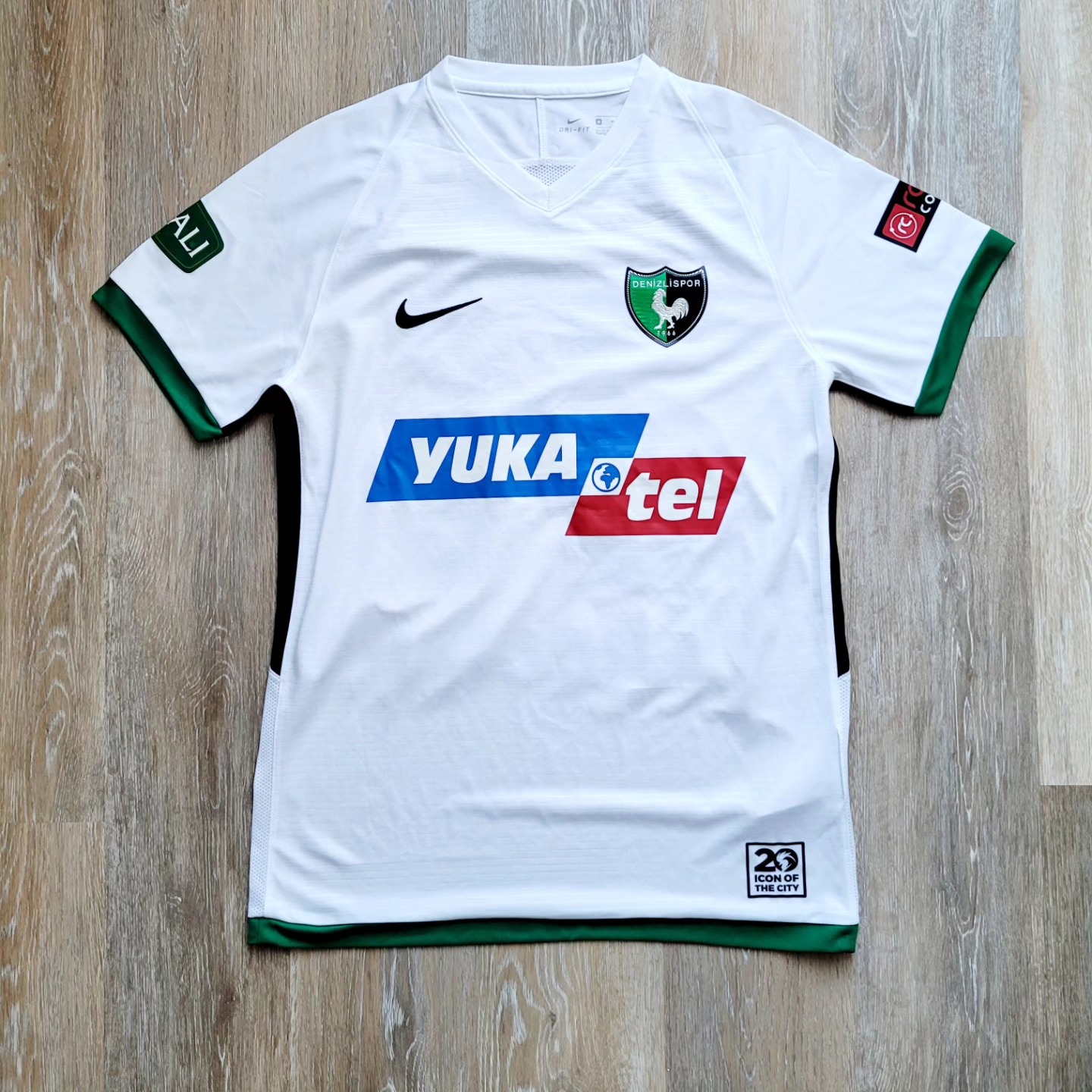 Denizlispor 2019-2020 Away Match Worn Nike - YourFootballShirt - Photo 1