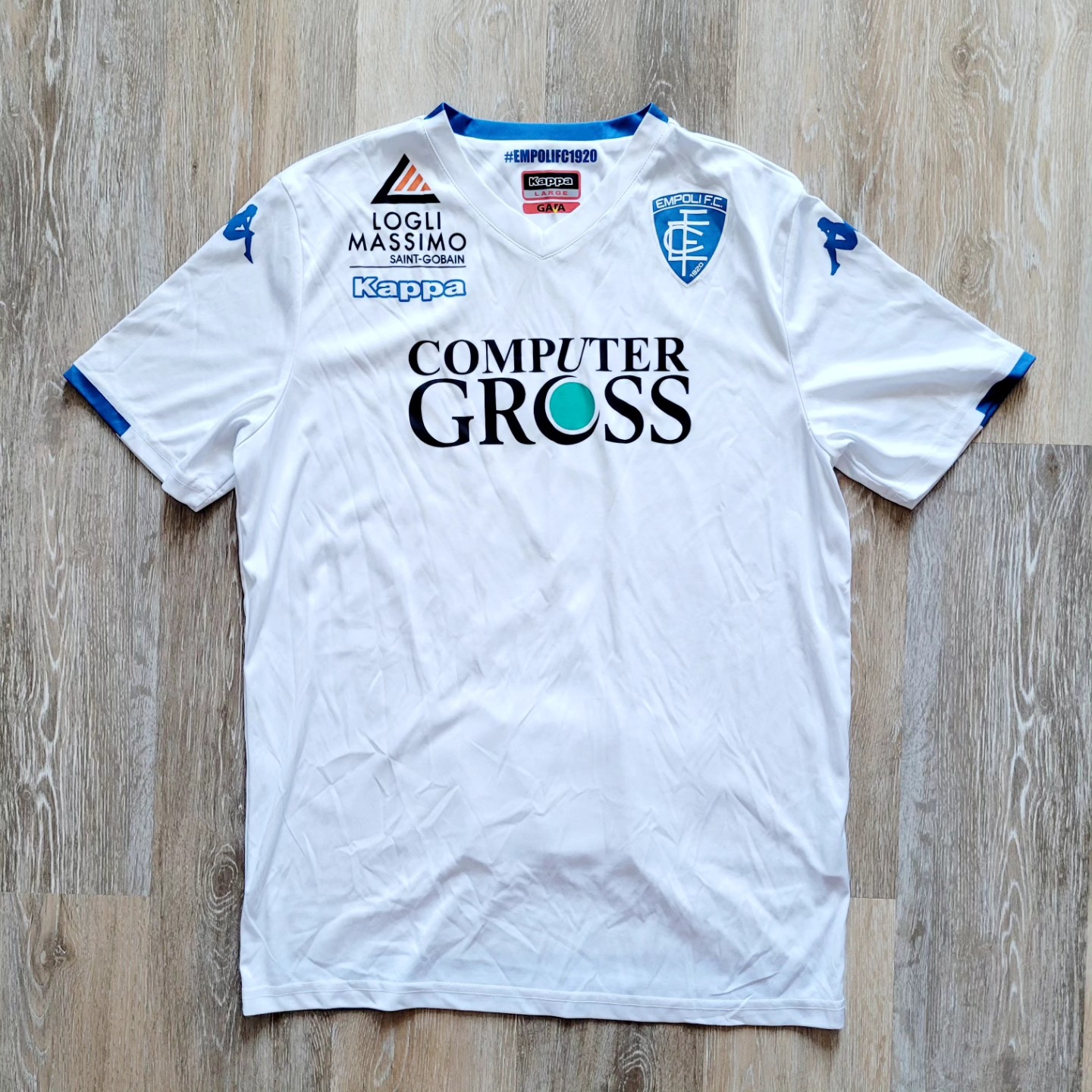 Empoli 2019-2020 Away Issued Kappa - YourFootballShirt - Photo 1