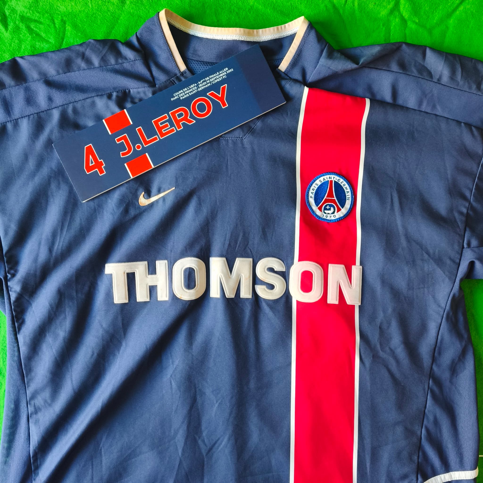 PSG 2002-2003 Home Match Worn Nike - YourFootballShirt - Photo 1