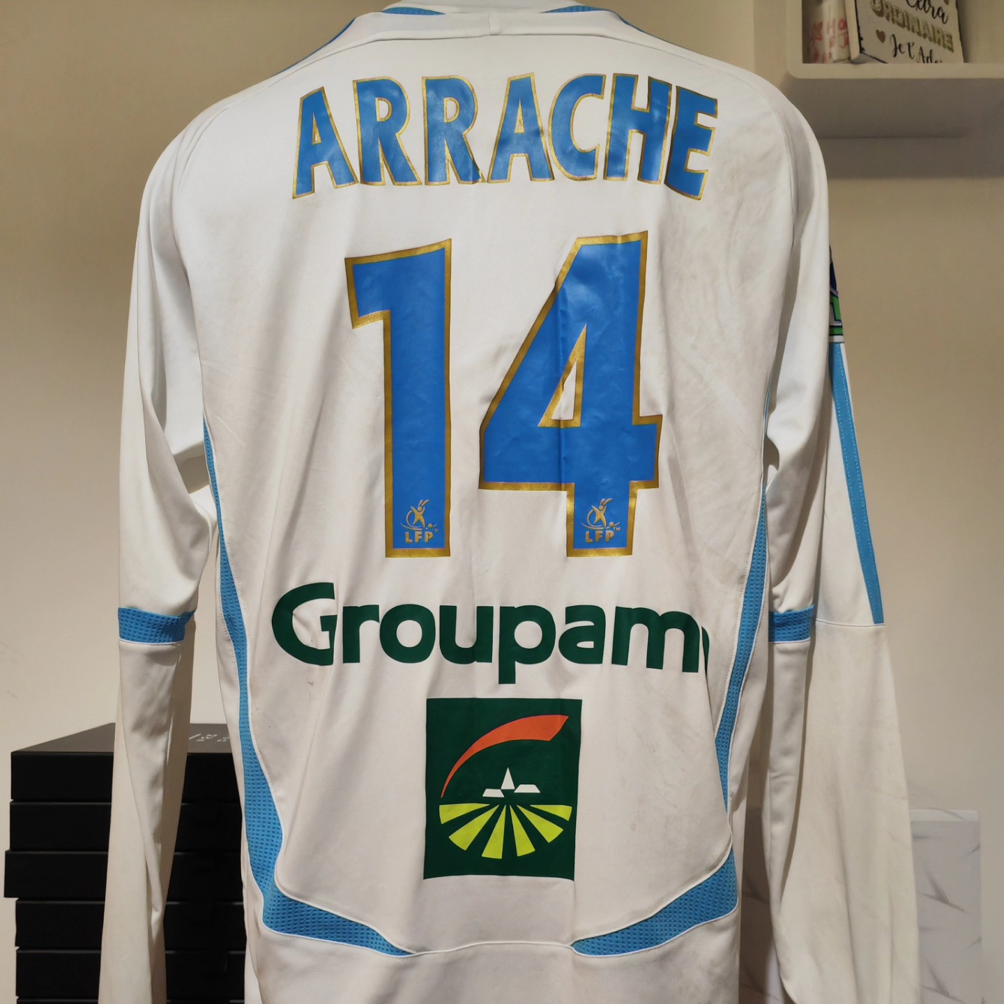 Olympique Marseille 2006-2007 Home Match Worn Adidas - YourFootballShirt - Photo 1