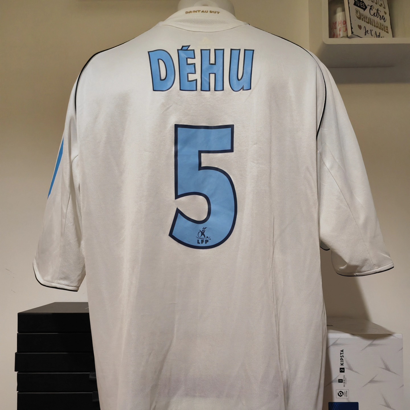 Olympique Marseille 2005-2006 Home Match Worn Adidas - YourFootballShirt - Photo 1