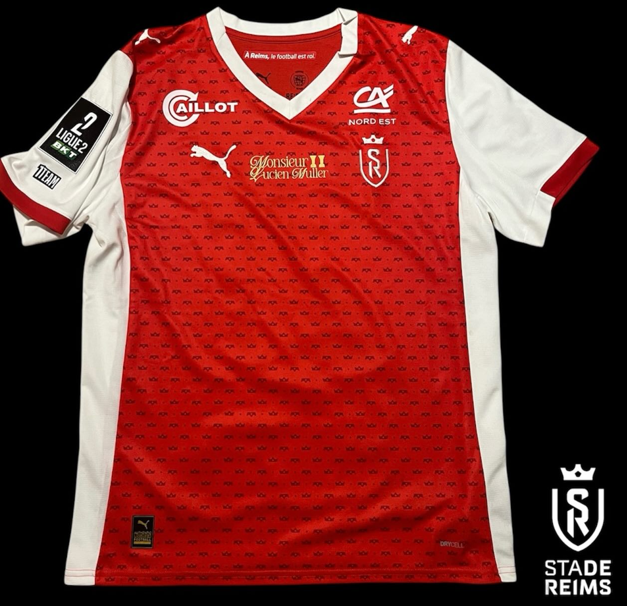 Stade de Reims 2025-2026 Special edition Match Worn Puma - YourFootballShirt - Photo 1