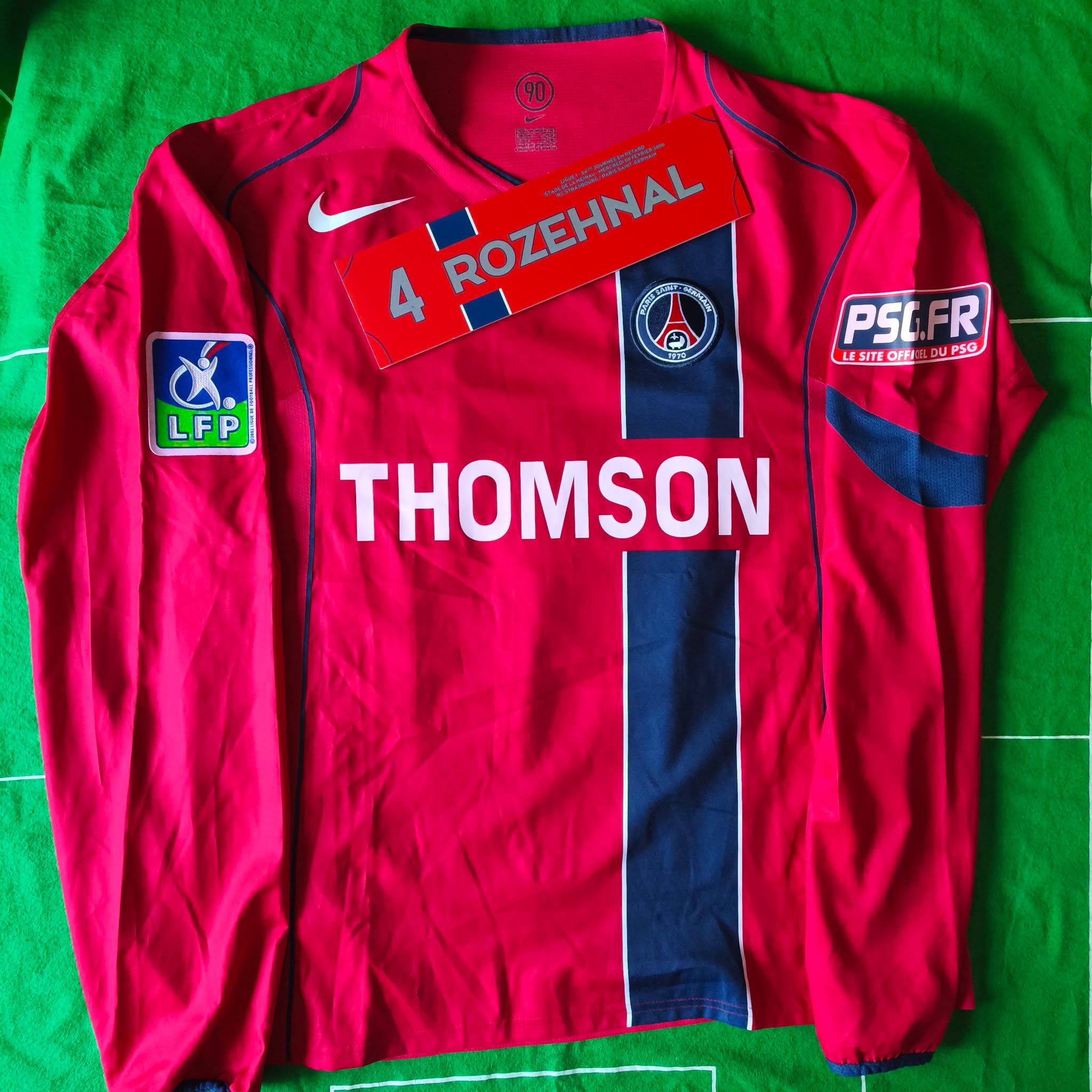 PSG 2005-2006 Third Match Worn Nike - YourFootballShirt - Photo 1