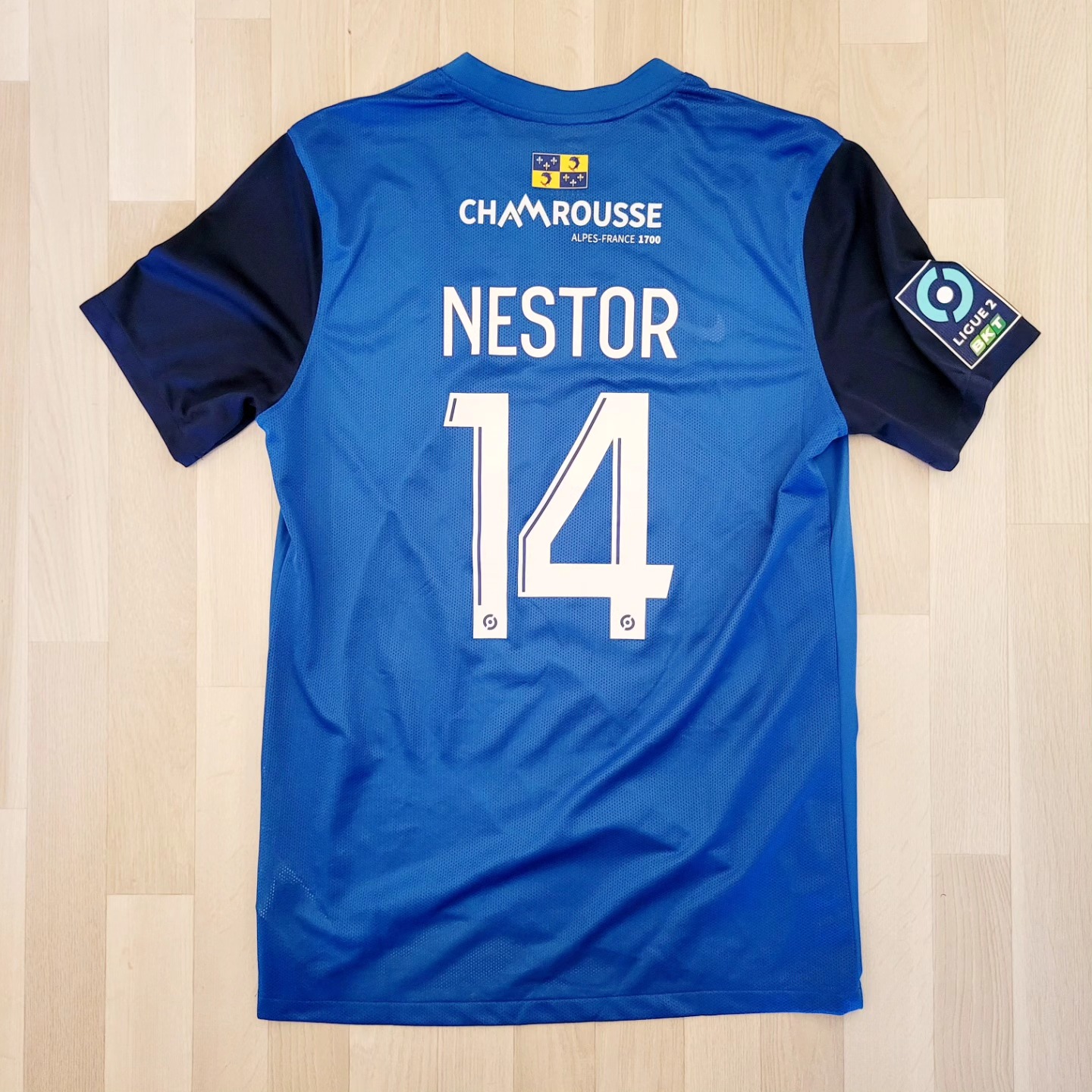 Grenoble Foot 2023-2024 Home Match Worn Nike - YourFootballShirt - Photo 1