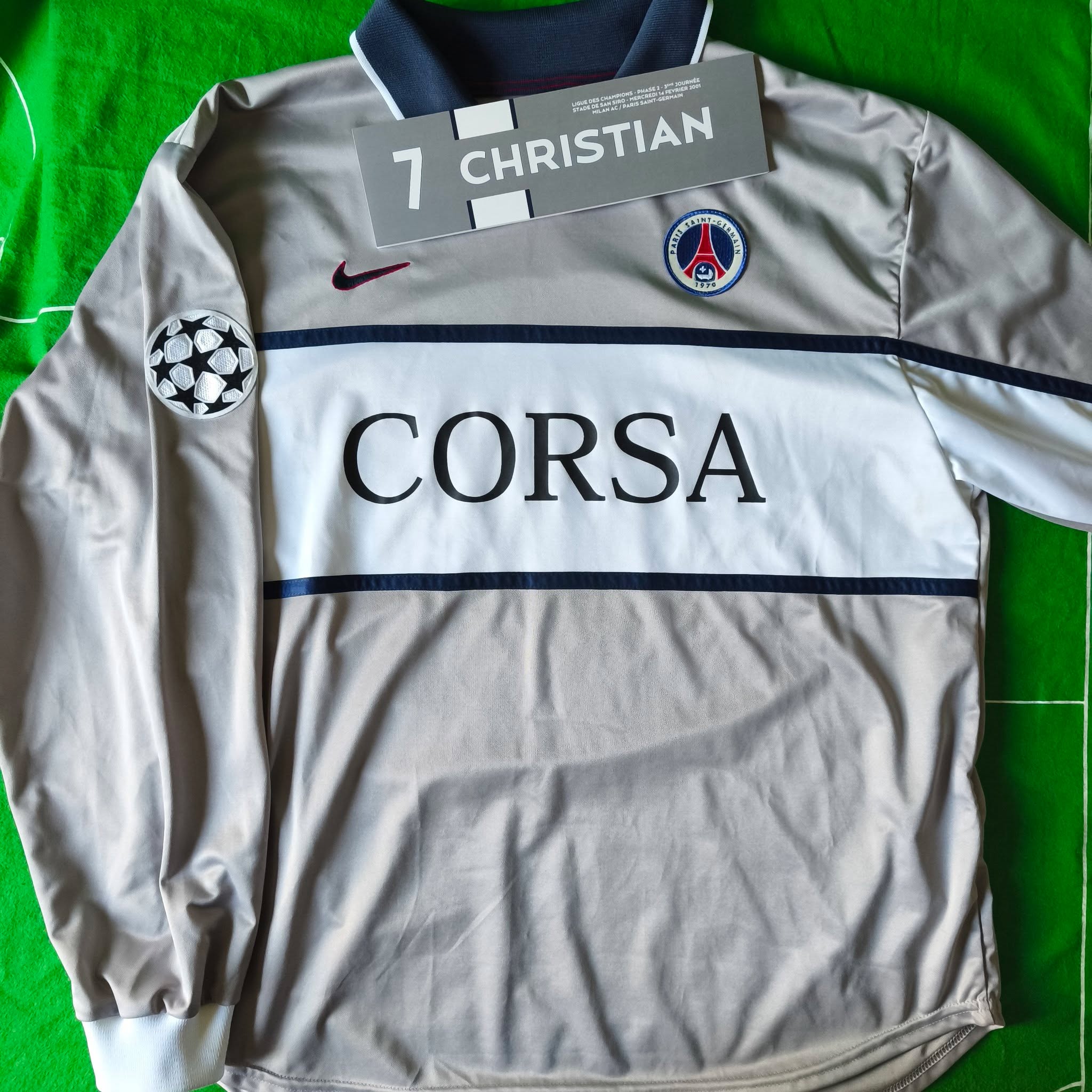 PSG 2000-2001 Away Issued Nike - YourFootballShirt - Photo 1