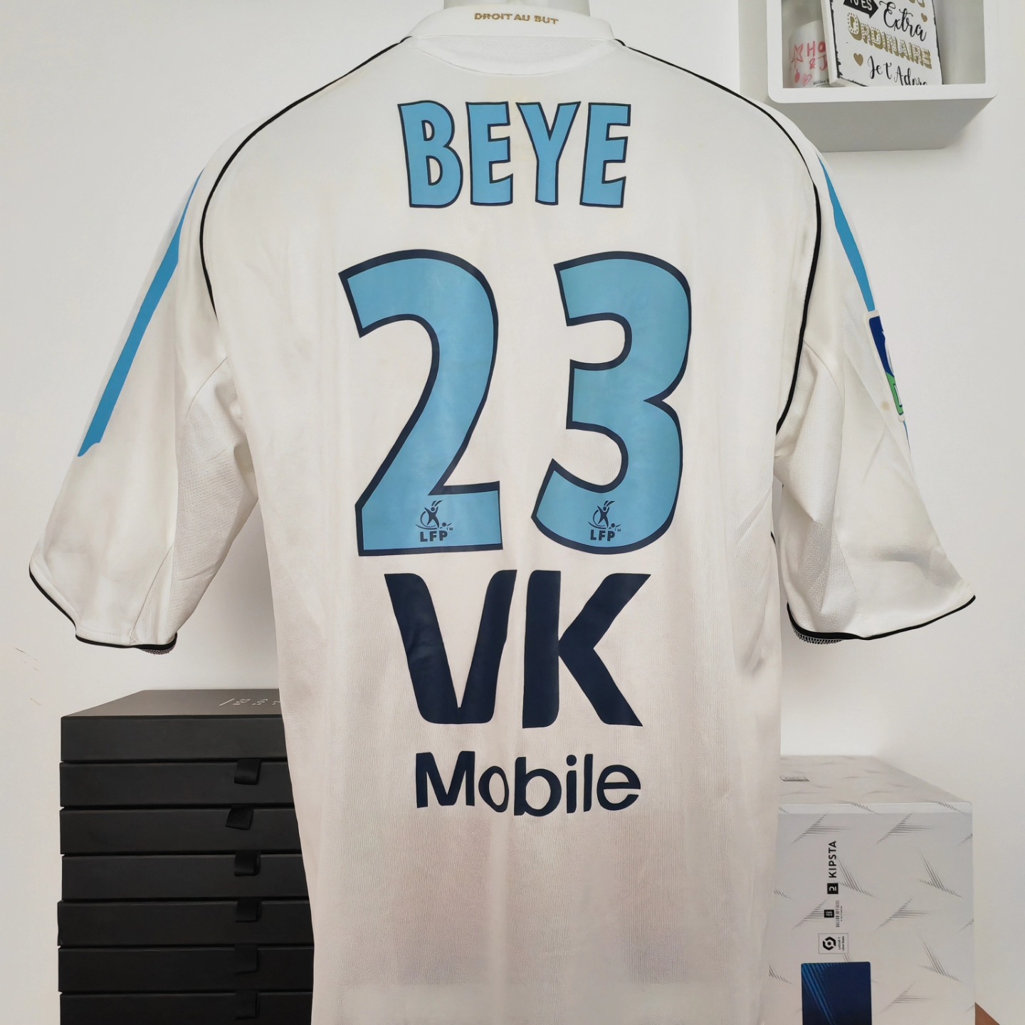 Olympique Marseille 2005-2006 Home Match Worn Adidas - YourFootballShirt - Photo 1