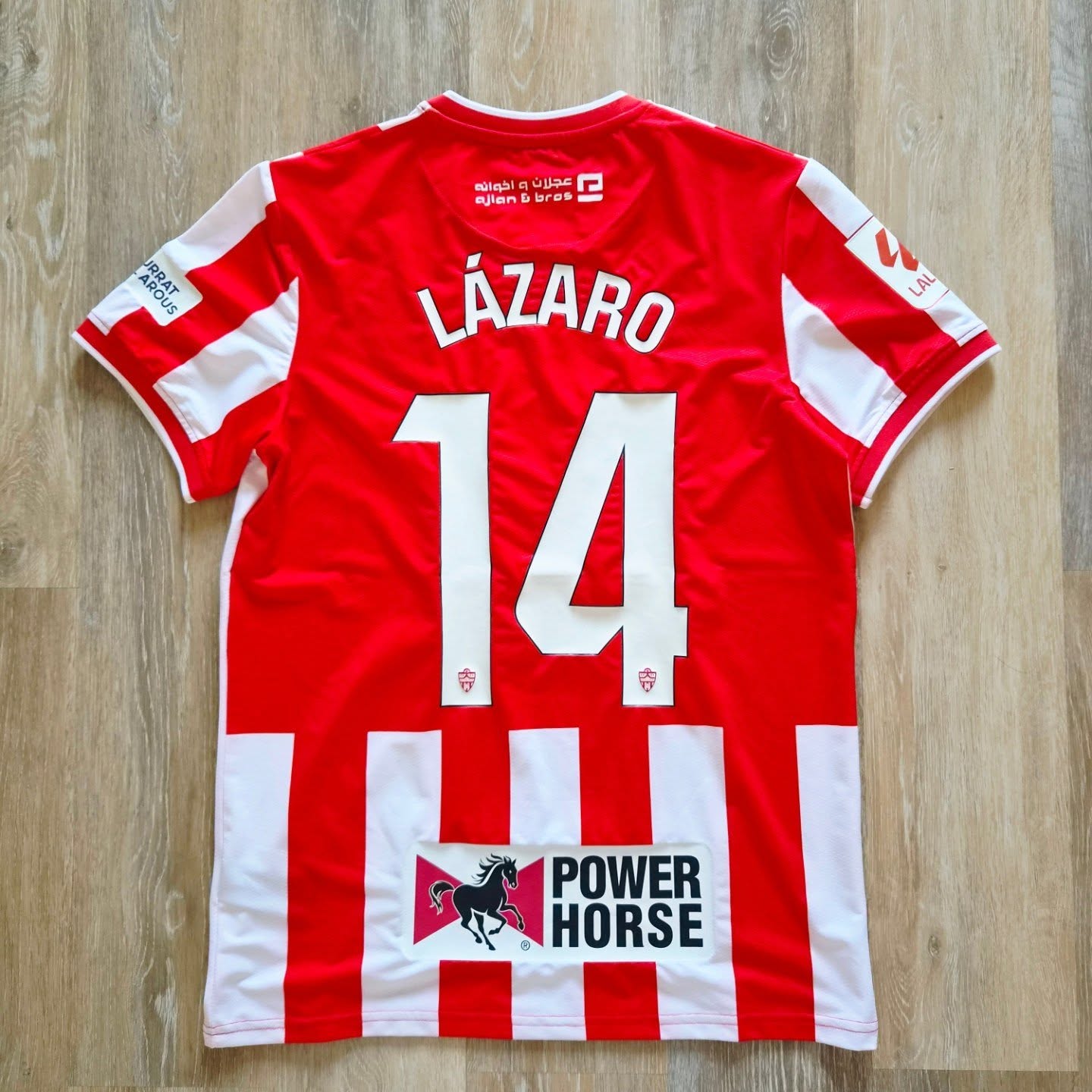 Almeria CF 2023-2024 Home Match Worn Castore - YourFootballShirt - Photo 1